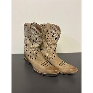 Ariat Paloma Oal Barrel Leather Western Boots Style 10011091 Women’s Size 9B